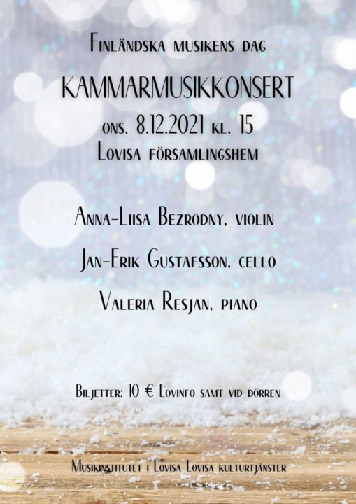 Finländska musikens dag - Kammarmusikkonsert 8.12.2021