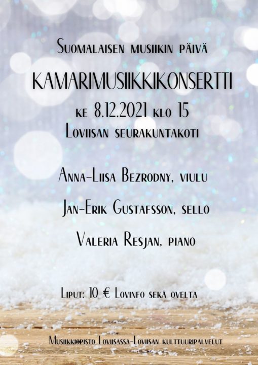 Suomalaisen musiikin päivän kamarimusiikkikonsertti 8.12.2021