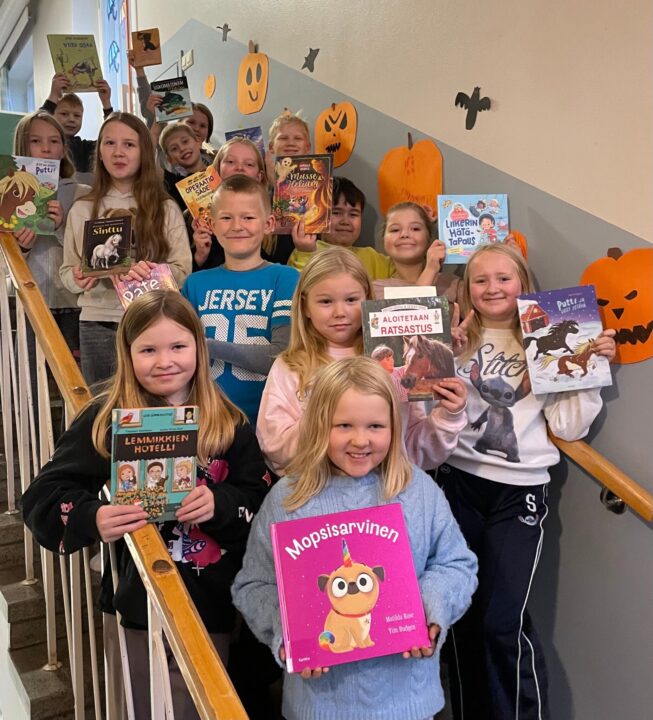 Tesjoen koulu gläds åt resultatet av läsutmaningen